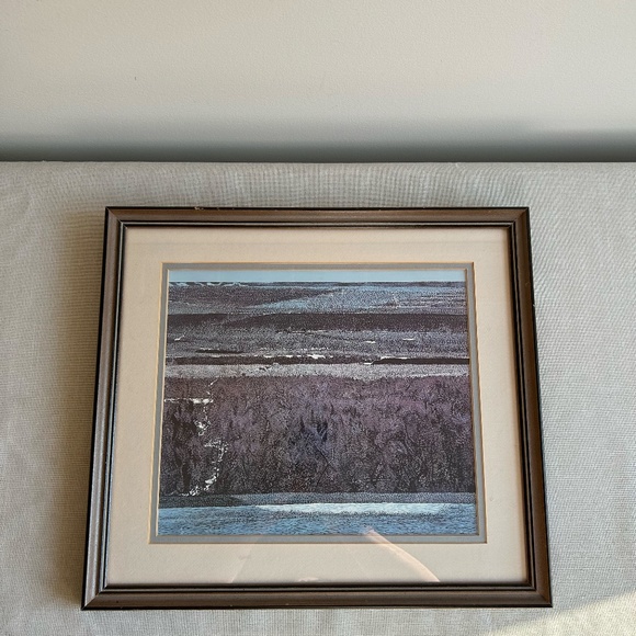 Vintage Art | Abstract Water & Tree Landscape - Picture 2 of 5